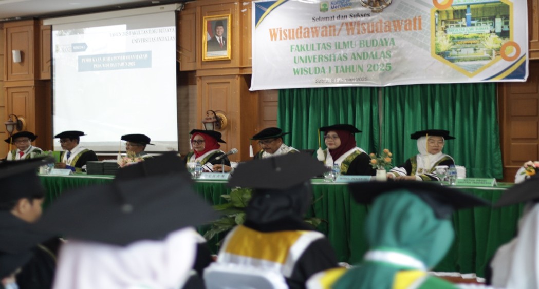 Fakultas Ilmu Budaya Universitas Andalas Menggelar Wisuda I Sebagai Pembuka Tahun 2025